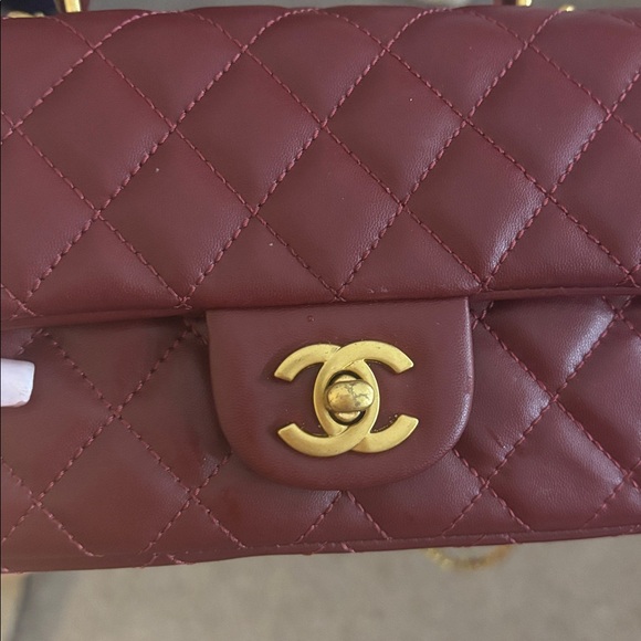 CHANEL FLAP BAG W HANDLE - Picture 2 of 15